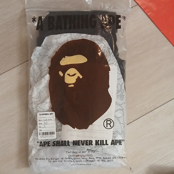 Bape Other - Bape Short Sleeve Tee - Brown and White